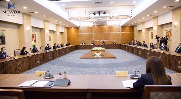 ناوەڕۆكی كۆبوونەوەی ئەنجومەنی وەزیرانی حكومەتی هەرێم