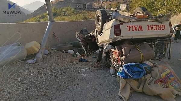 لە رووداوێکی هاتوچۆدا سێ ئەندامی یەک خێزان گیانیان لەدەستدا
