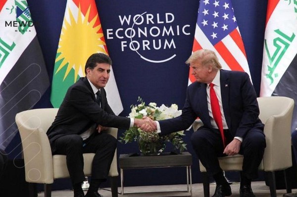 نێچیرڤان بارزانی و دۆناڵد ترهمپ كۆبوونهوه