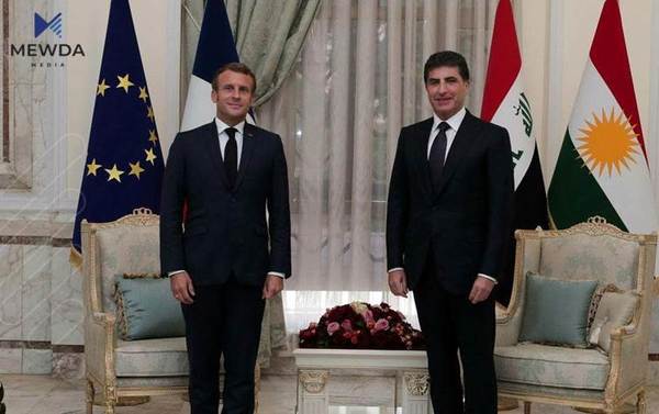 نێچیرڤان بارزانی و ماکرۆن پرسێکی گرنگ تاوتوێ دەکەن
