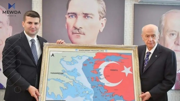 "نیشتمانی شین".. ئەو نەخشە نوێیەی گڕی بەردایەوە پەیوەندییەكانی نێوان توركیا و یۆنان