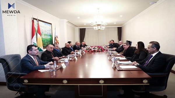 سەرۆكایەتی هەرێم و كەسی یەكەمی حزبەكان لە كۆبوونەوەدان