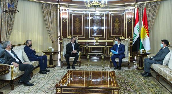 بافڵ تاڵەبانی و مەسرور بارزانی لە کۆبوونەوەدان
