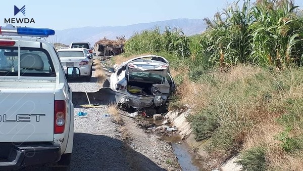 رووداوێکی هاتوچۆ برینداری لێکەوتەوە